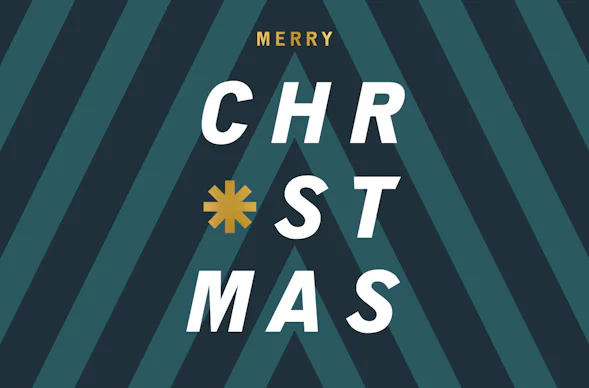 Flexibles Geschenk Merry Christmas - Streifen