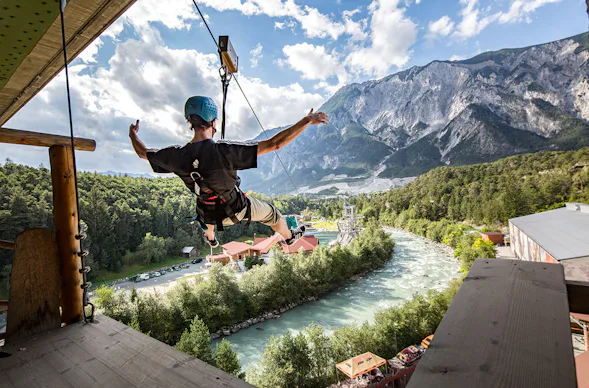 Rafting, Mega Swing & Flying Fox im Ötztal